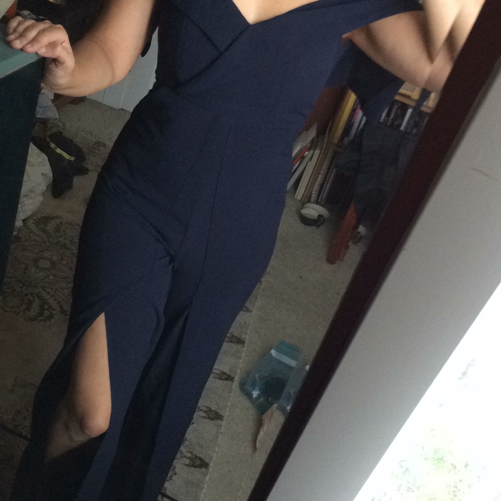 Project Runway Winner-Elegant split leg Pantsuit